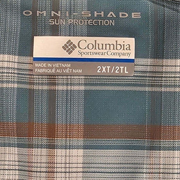 Columbia Omni-Shade Men's Long Sleeve Shirt Size 2XT/2TL - Picture 10 of 12